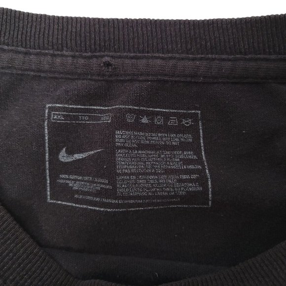 Nike Just Do It Swim T Shirt Mens Size XXL Black Blue Graphic - Picture 11 of 11